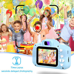 Kids Camera, Digital Camera for Toddlers Age 3-5,1080P Toddler Camera Toys for Ages 5-7, Children Camera Birthday Festival Gift for 3 4 5 6 7 Year Old Boys Girls(32G SD Card)