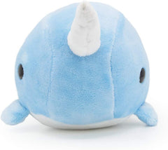 Blue Narwhal Stuffed Animal Plushie - Soft Kawaii Plush Toy - Cute Plushies for All Ages - Narwhali
