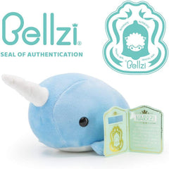 Blue Narwhal Stuffed Animal Plushie - Soft Kawaii Plush Toy - Cute Plushies for All Ages - Narwhali